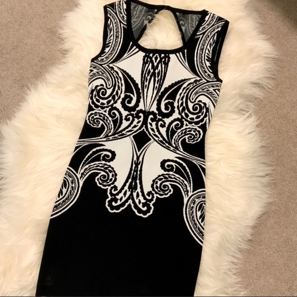 GUESS Patterned Bandage Dress - Small. Like new - Picture 5 of 11